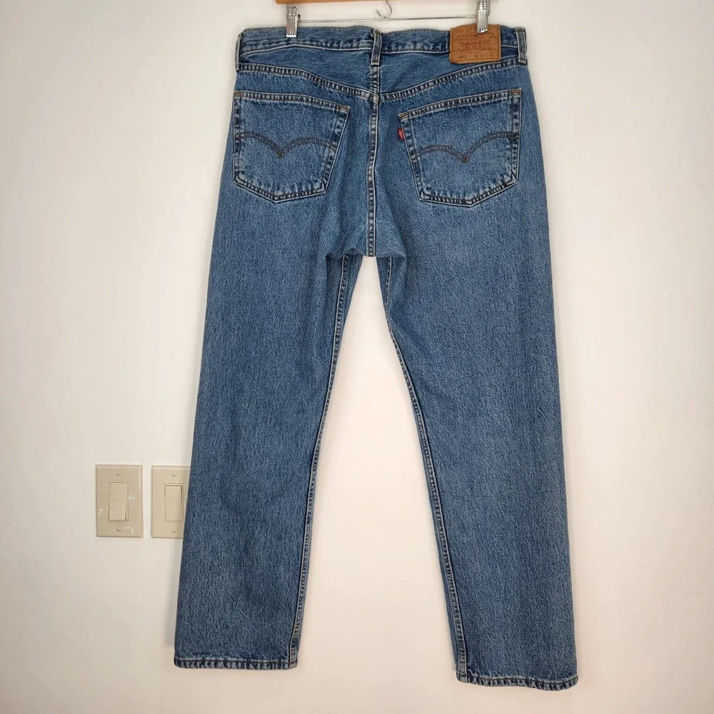 Vintage Y2K‎ Levis 501XX Mens Jeans 36x29.5 Original Fit Button Fly Denim 2001